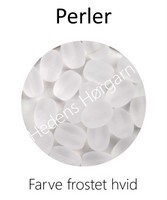 Perler aflang farve frostet hvid